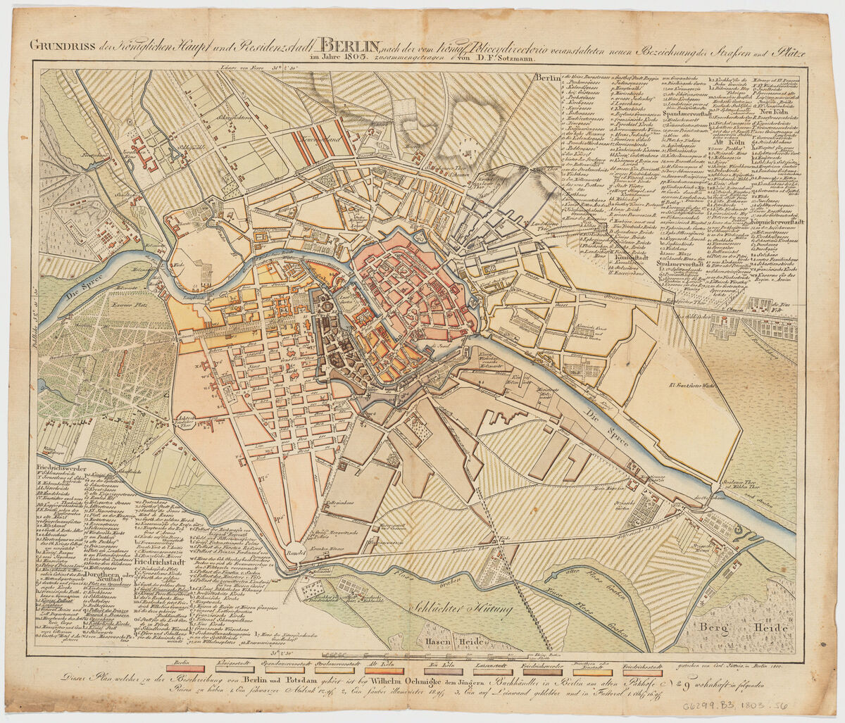 GFD 2/210: Berlin (Stadtplan von Daniel Friedrich Sotzmann, 1803)